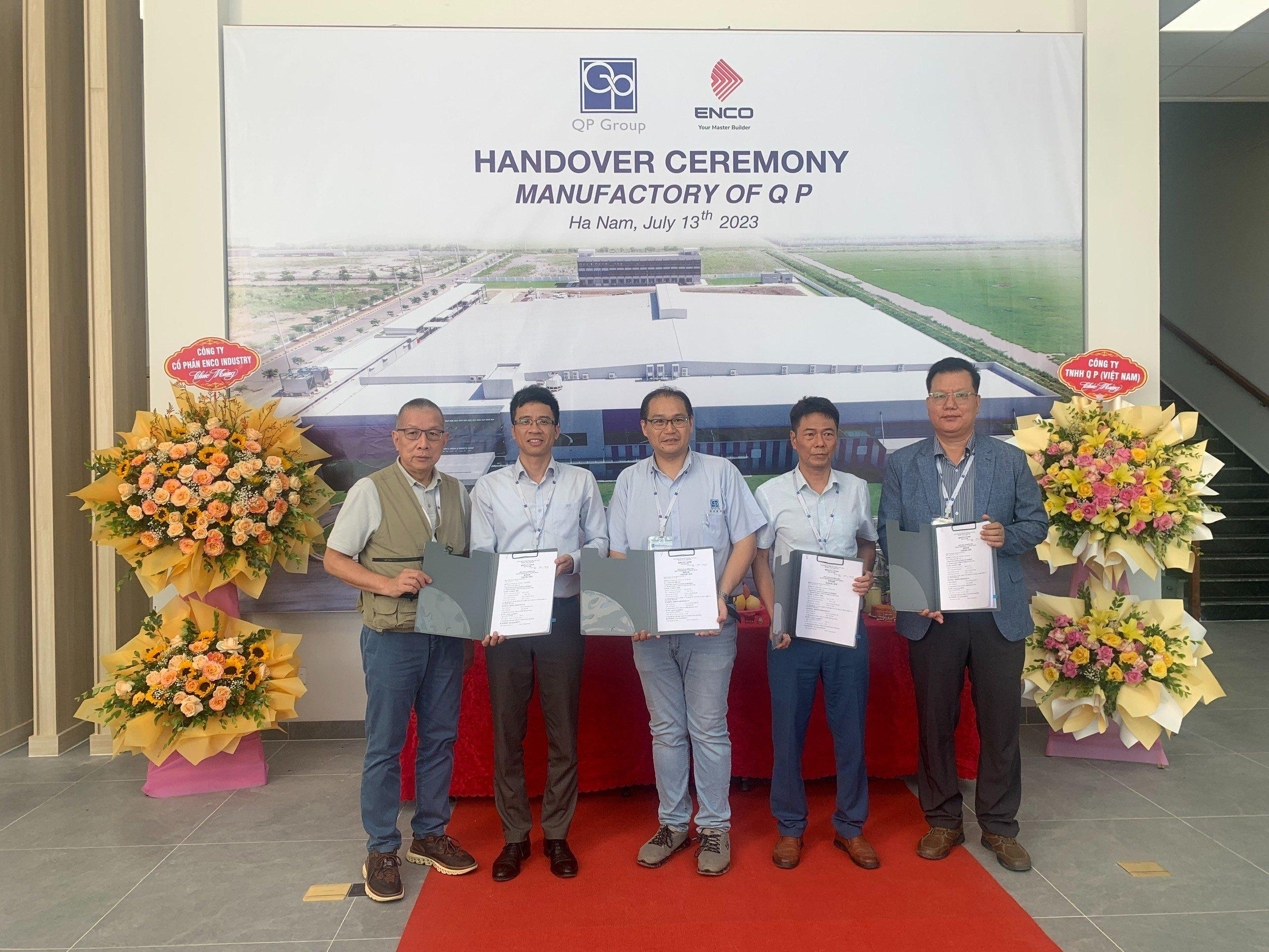 Nghiệm thu hoàn thành phần xây dựng công trình Nhà máy QP tại Hà Nam
